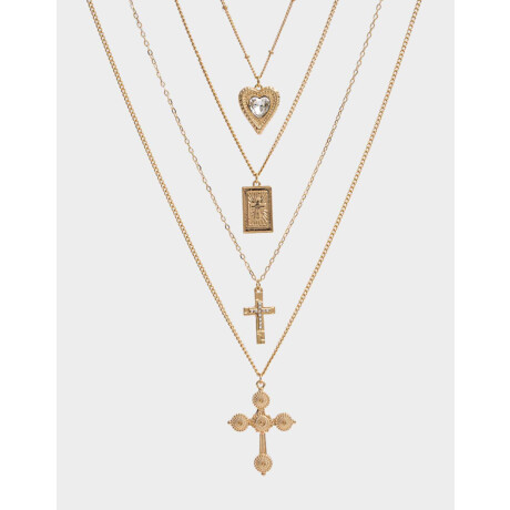Collares Cortos Religioso Dorado