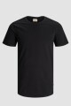 Camiseta Suave Y Básica De Algodón Black