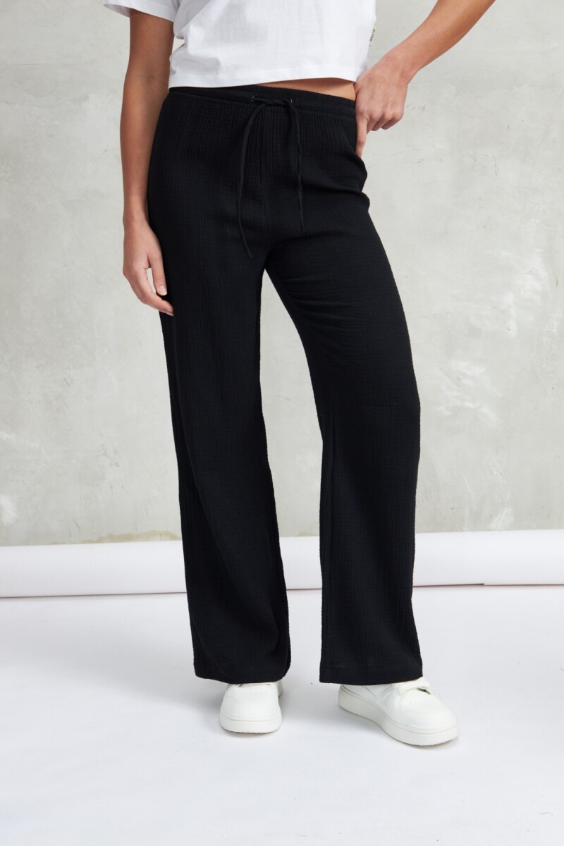PANTALÓN TRAMA - NEGRO 