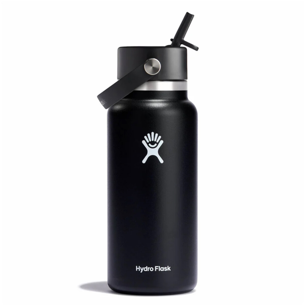 Botella Hydro Flask 32 OZ (0.94 L) WIDE FLEX STRAW CAP BLACK - Negro 