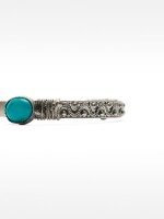 Pulsera Abierta Con Piedras azul
