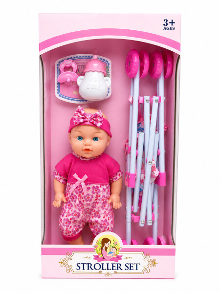 BEBOTE SET CON ACCESORIOS ROSADO