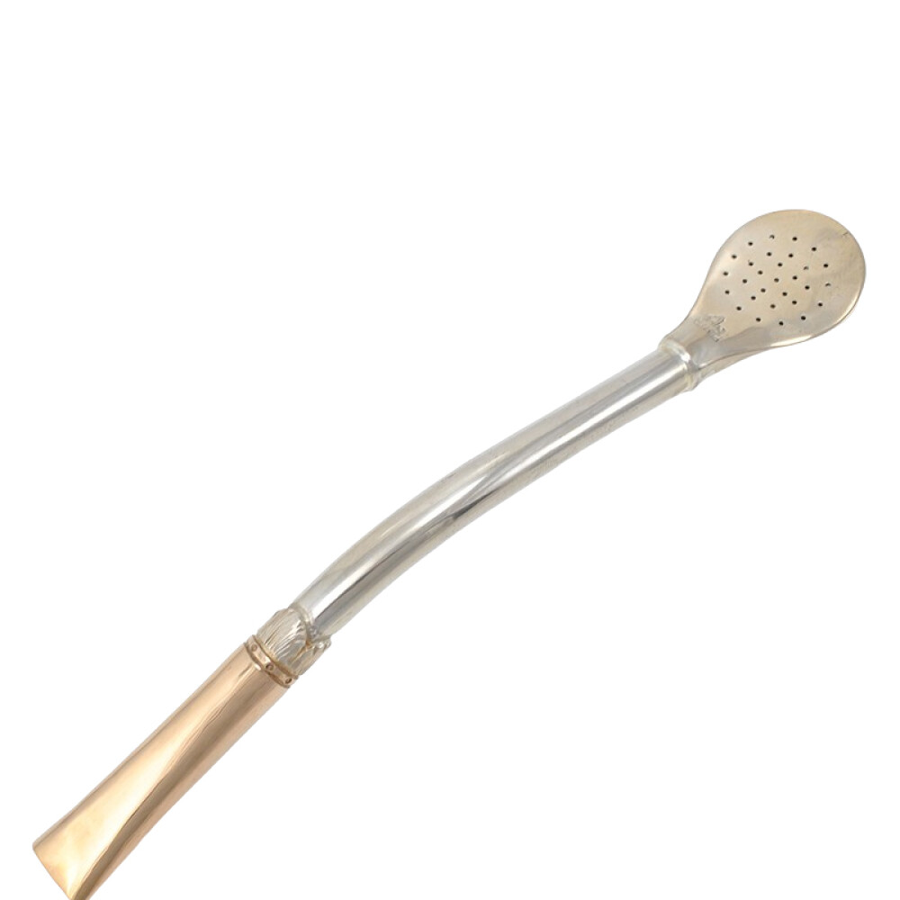 Bombilla plata y oro, gruesa boquilla especial Bombilla plata y oro, gruesa boquilla especial