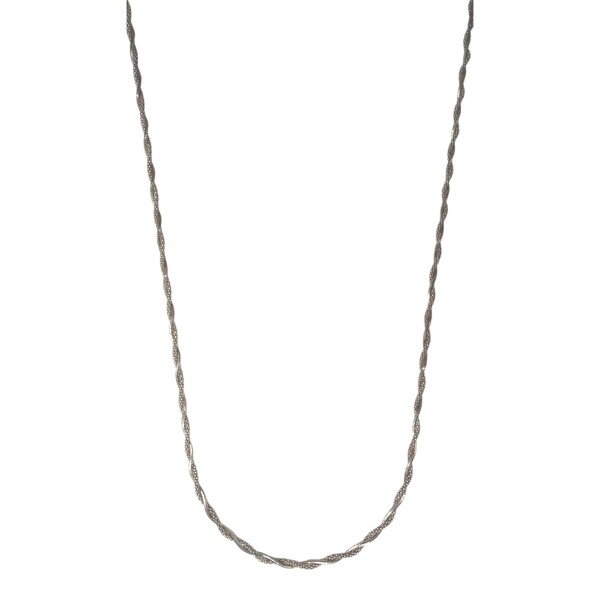 Cadena Palomita/Cola de Ratón - Plata 925 - Sin Piedra - CD3494 sinpiedra