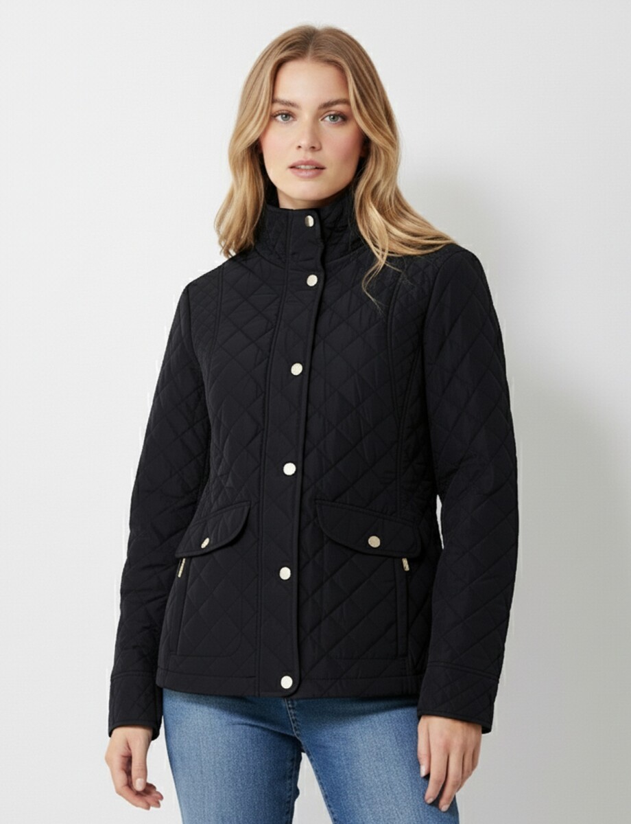 Campera Capitoneada - Negro 