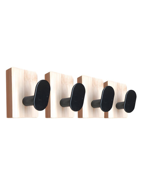 SET X4 PERCHEROS DE PARED CUAD. ADHESIVOS NAT/NEG SET X4 PERCHEROS DE PARED CUAD. ADHESIVOS NAT/NEG