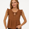 Blusa Likake Tostado