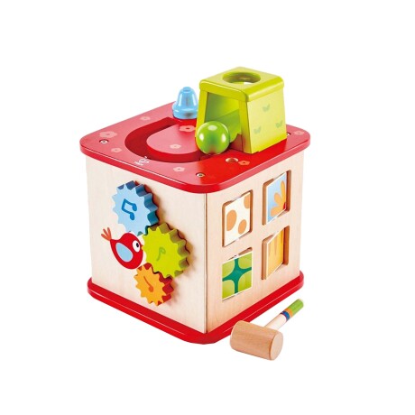 Cubo de actividades en madera Hape - Pepe & Friends Cubo de actividades en madera Hape - Pepe & Friends