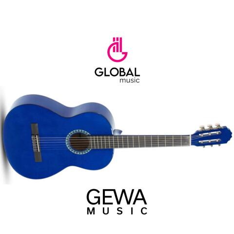 PURE GEWA Guitarra Clásica 4/4 color Azul PURE GEWA Guitarra Clásica 4/4 color Azul