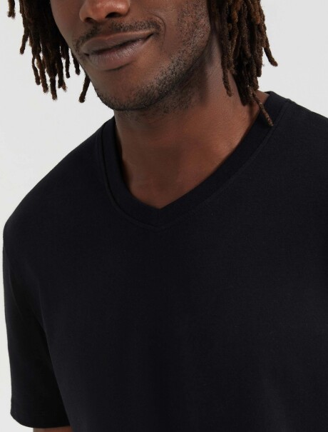 CAMISETA BÁSICA UNISSEX NEGRO