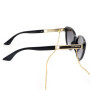 Lentes De Sol Bambu E Madeira Cat - Unisex Gradiente/Negro