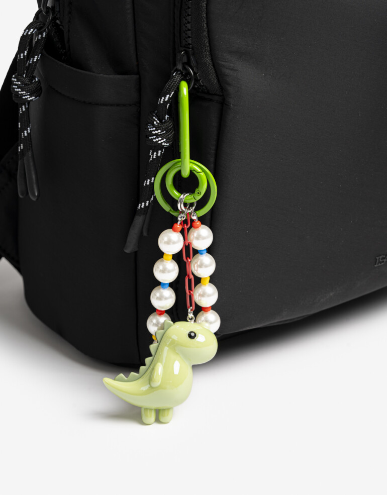 Llavero Acrilico Llavero Y Bag Charm Mini Toy Dinosaurio - Combinacion Multicolor