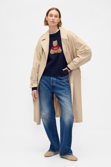 Buzo Oso Brannan Cashsoft Mujer Navy Uniform