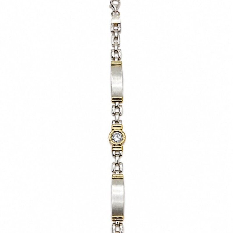 Pulsera con zirconia al centro Pulsera con zirconia al centro
