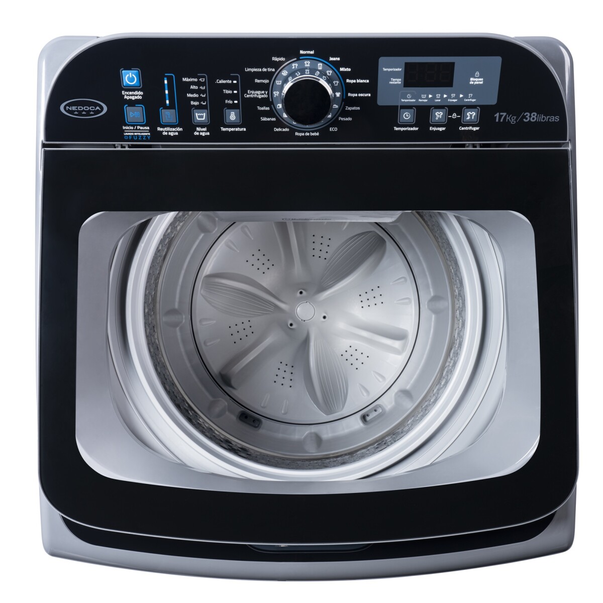 LAVADORA AUTOMATICA NEDOCA, 17KG-38 LIBRAS 