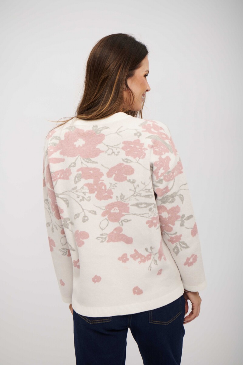 BUZO SOLEN CRUDO Y ROSA