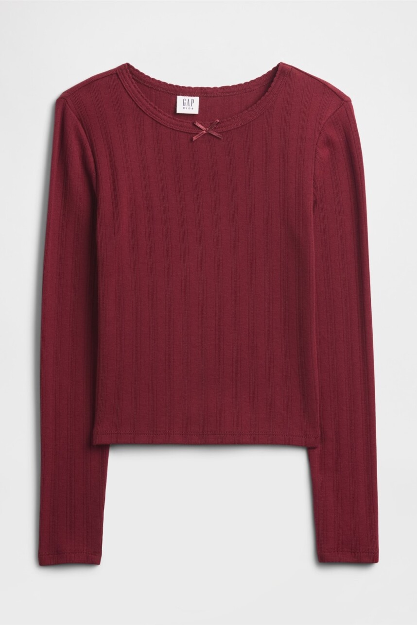 Remera Rib Niña Red Delicious