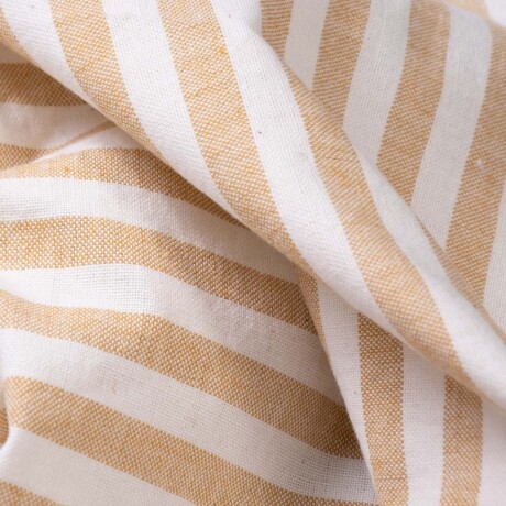 SET INDIVIDUALES X 2 ALGODON AMARILLO SCALLOP MOSTAZA