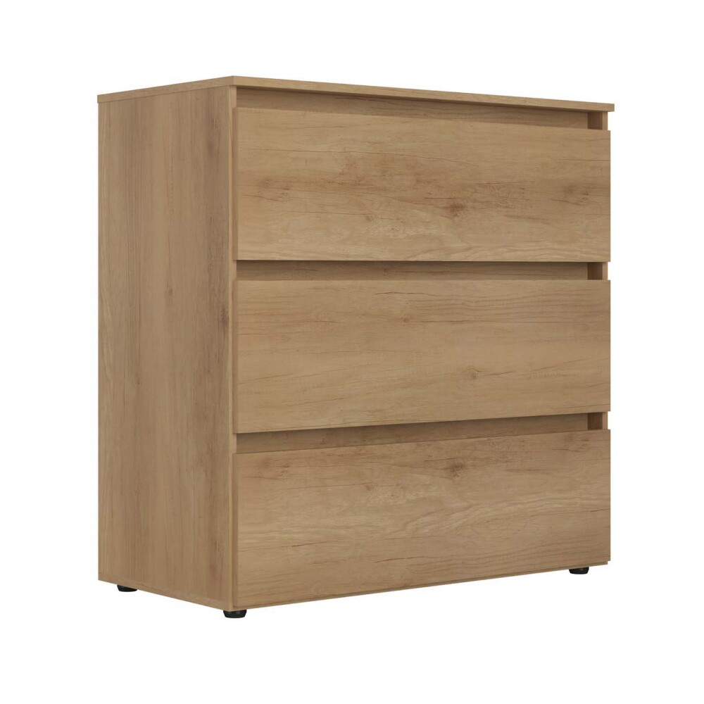 CÓMODA 3 CAJONES MDP MARRON CONDESSA