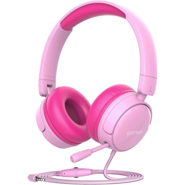 Auriculares Orejas Microfono Infantil Gamer Gorsun Gtia Color Variante Rosa