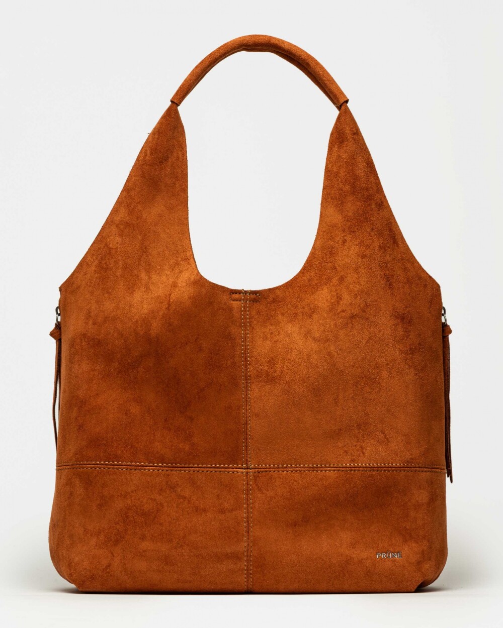 Shopper Amalfi en efecto gamuza Tabaco