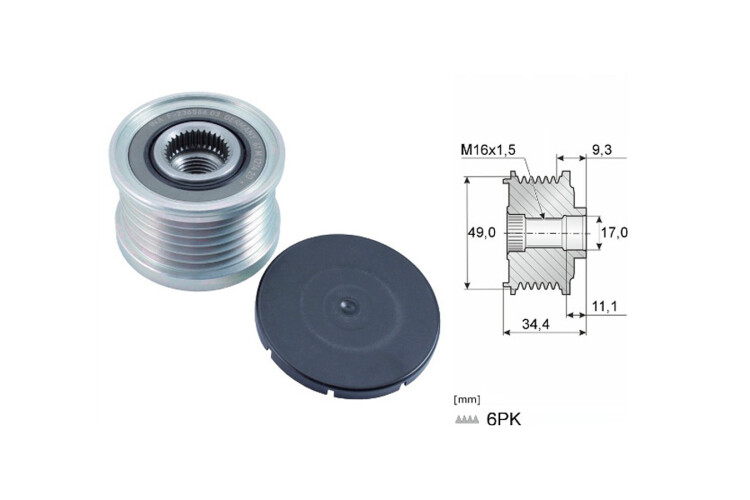 Polea Alternador Marcha Libre BMW 120I (E87) 10-12 Polea Alternador Marcha Libre BMW 120I (E87) 10-12