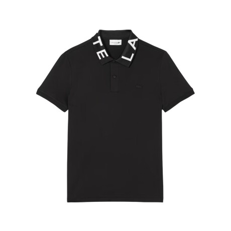 LACOSTE POLO PIQUE JACQUARD MC Black