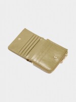 Cartera Básica Efecto Piel lima