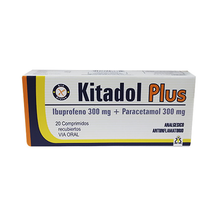 KITADOL PLUS CJ X 20 COMP. única
