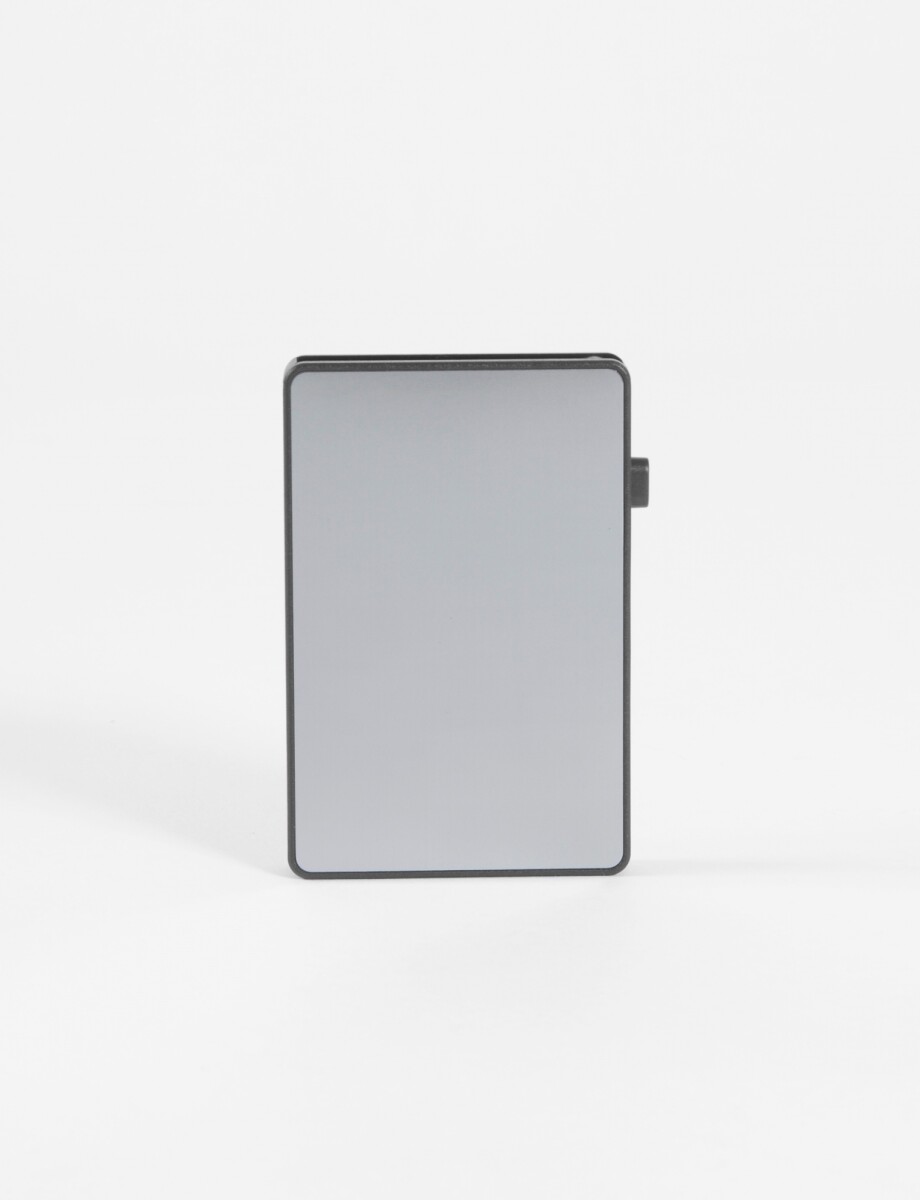 Tarjetero aluminio RFID - gris 