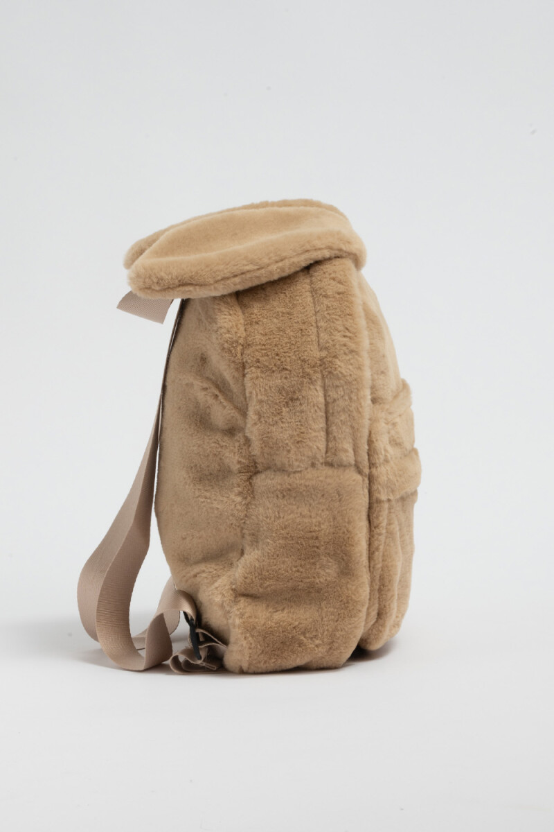 Mochila sherpa orejas Orejas Beige