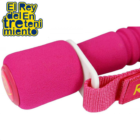 Mancuernas Reebok Acolchadas X2 Pesas 0,5kg C/u Rosado