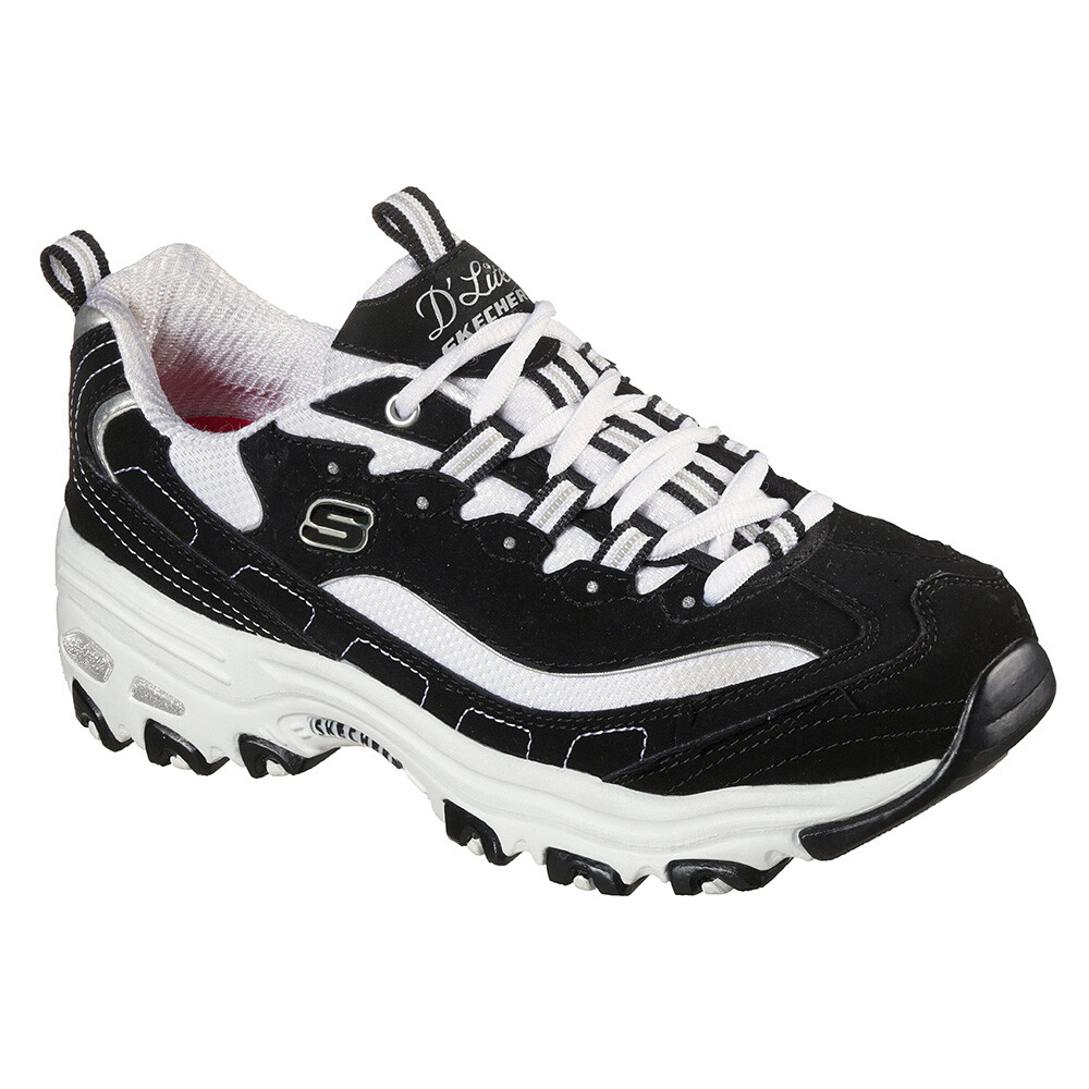 Zapatillas Skechers DLites Biggest Fan Mujer Black/White