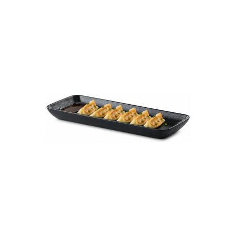 Bandeja Rectangular de Porcelana Negra 36 x 14 cm Pluto Bandeja Rectangular de Porcelana Negra 36 x 14 cm Pluto