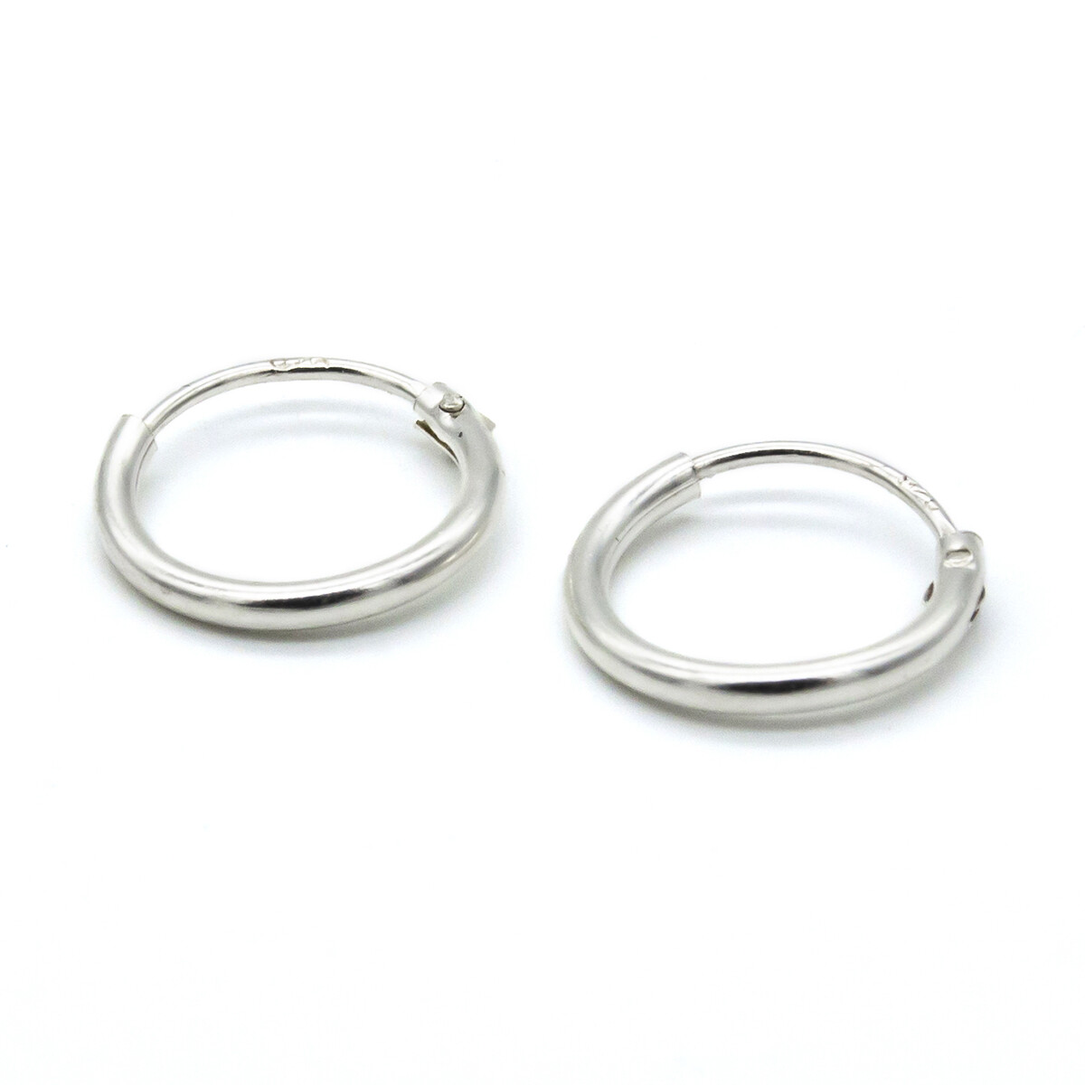 Par de aros de plata 925, Porteño 