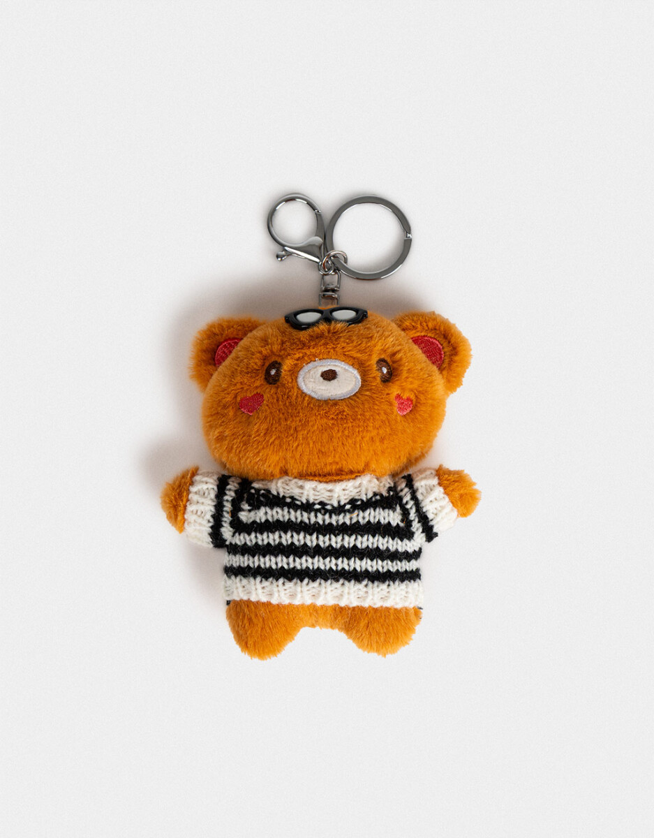 Llavero Y Charm De Peluche Osito 