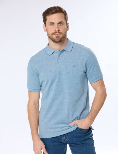 REMERA POLO LISA PIQUÉ Petroleo