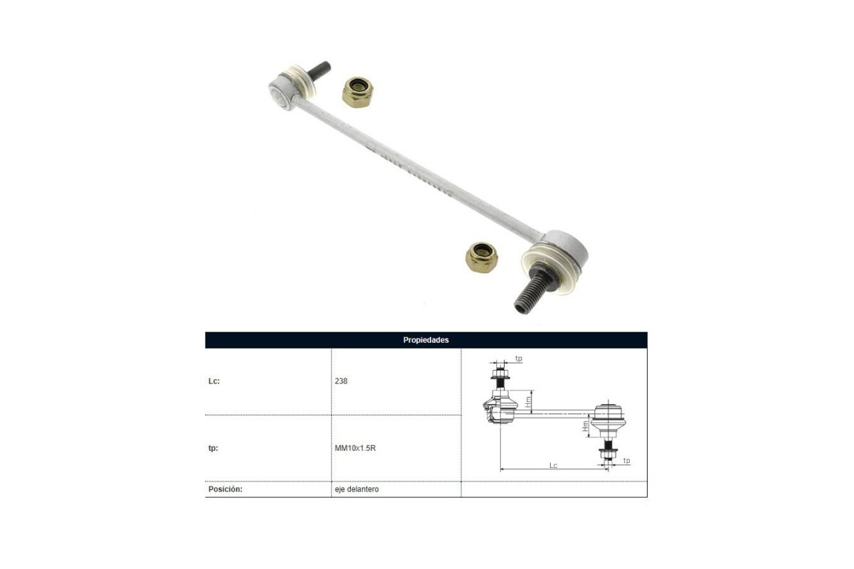 Bieleta Ford Focus/Ka/Escort/Fiesta 89-25 Der/Izq Bieleta Ford Focus/Ka/Escort/Fiesta 89-25 Der/Izq