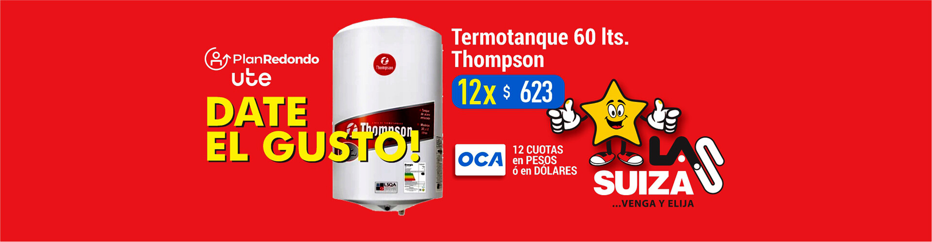 Termotanque 60 lts Thompson