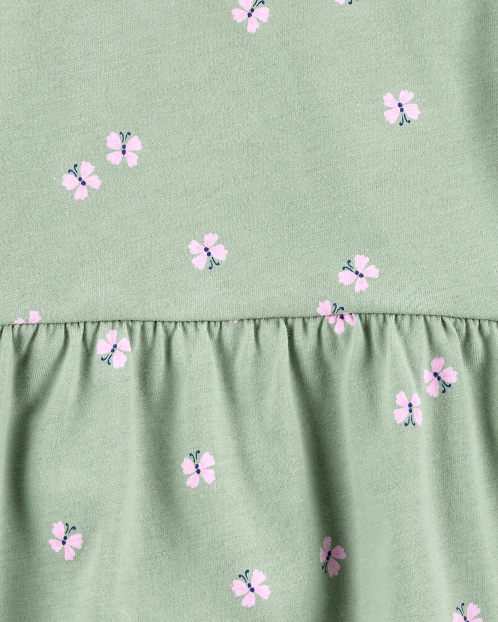 Blusa de algodón diseño mariposas Sin color