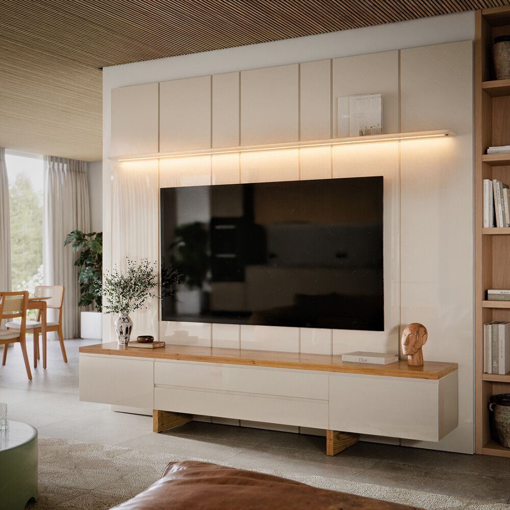 Rack de TV SUD 2.2 - Linea Manhattan Gianduia / Cinamomo