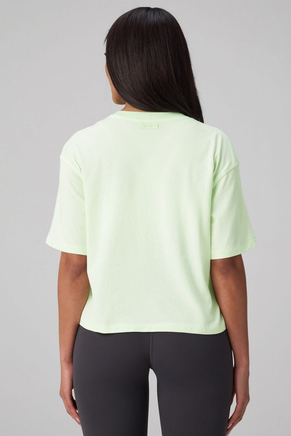 Polo Cotton Boxy Tee Mujer Neo Lime