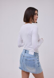 Remera Lila Blanco