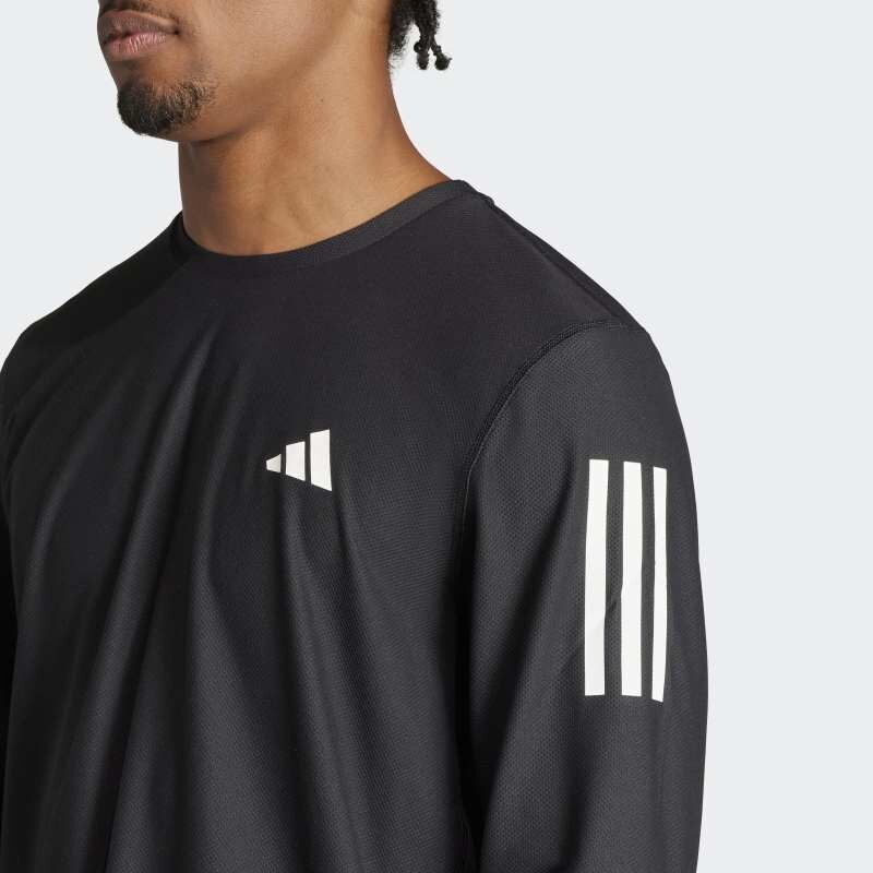 Camiseta Adidas Own The Run Manga Larga Negro