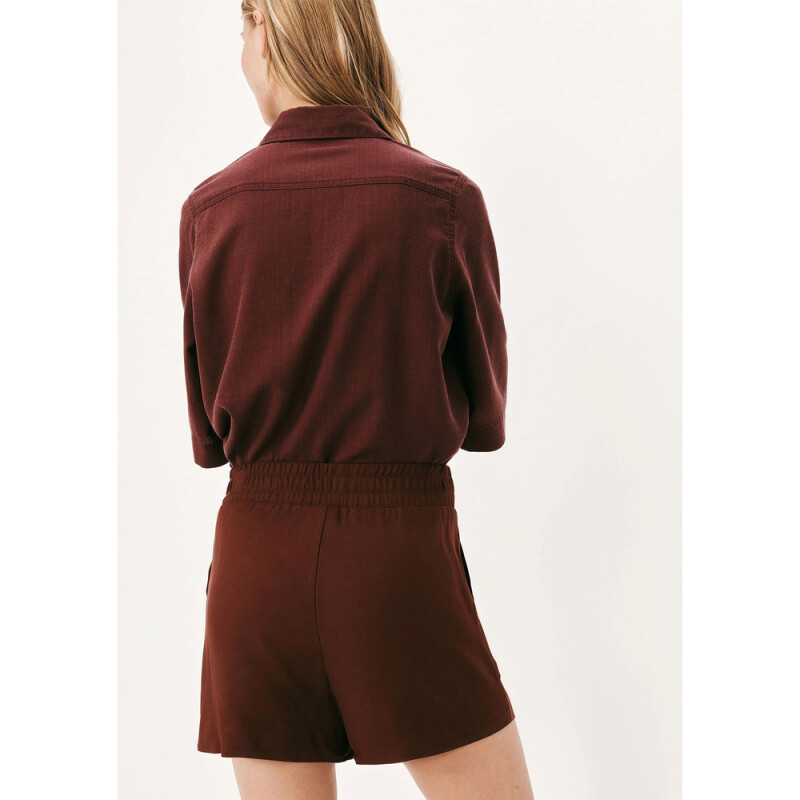 SHORTS FEM MARROM ESCURO