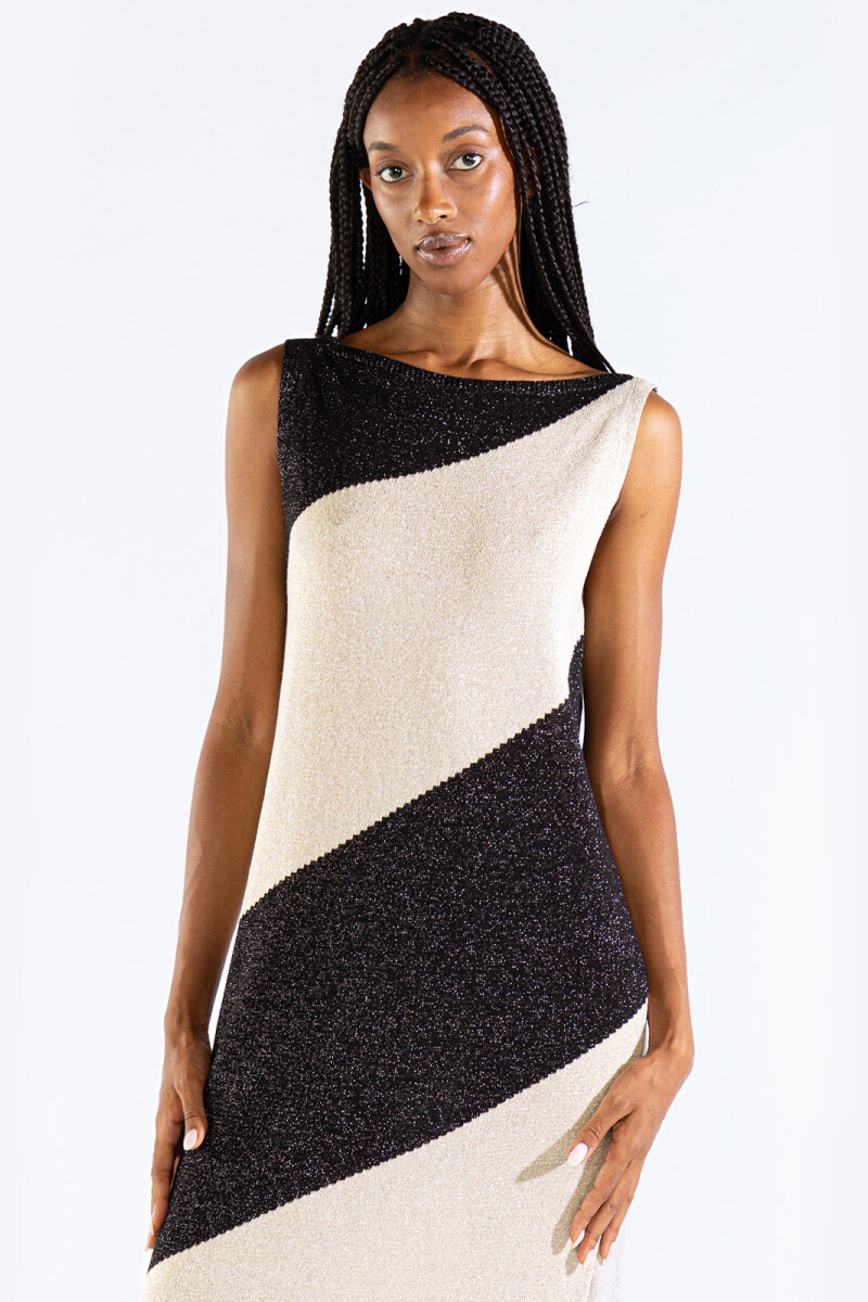 MILA BICOLOR DRESS Orca
