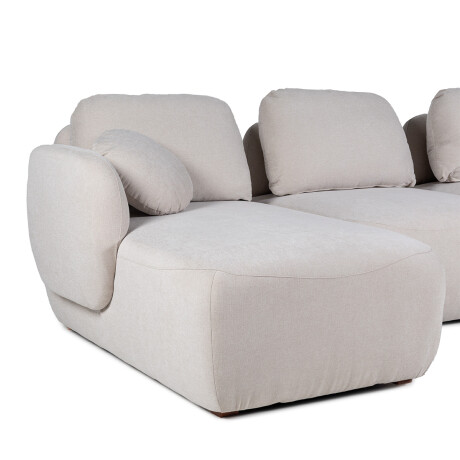 Rinconera Práctico - Tela Microfibra - Chaise Izquierdo AA-10 (Beige)