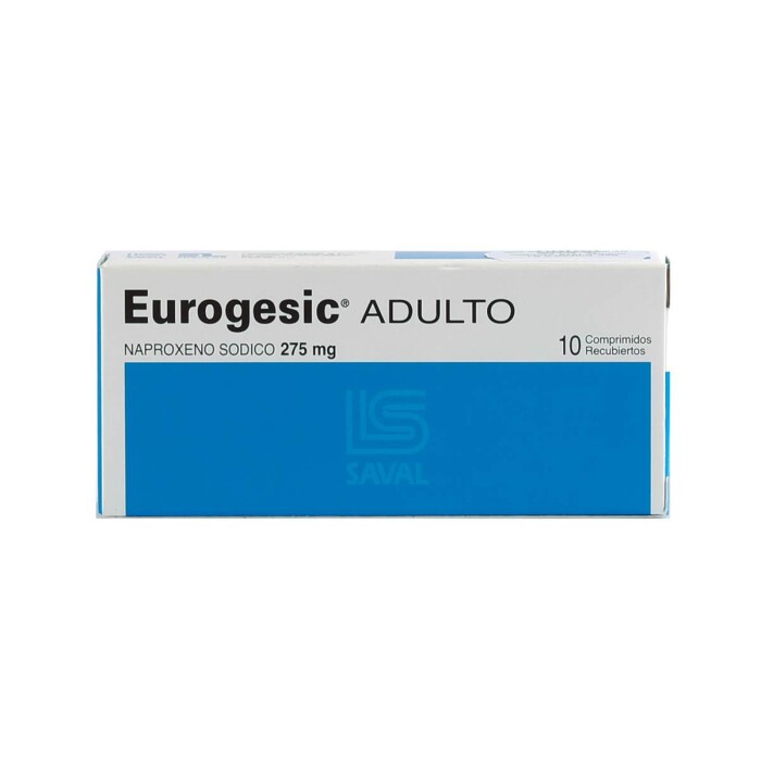 EUROGESIC AD. 275 MG. CJ X 10 COMPRIMIDO única