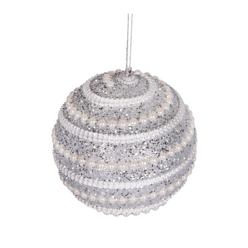 Esfera de Navidad con Perlas x3 Esfera de Navidad con Perlas x3