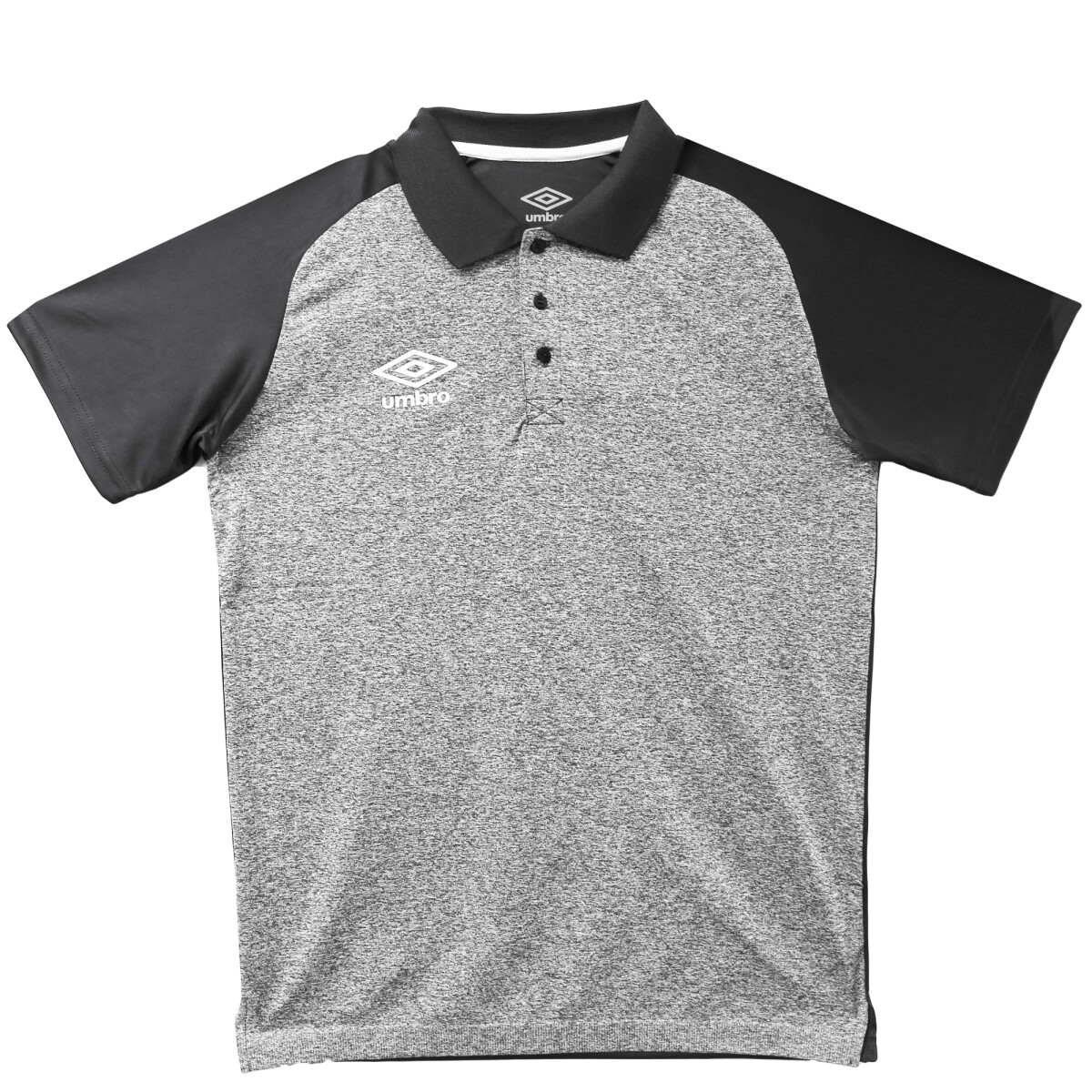 Remera de Hombre Umbro Polo Adulto - Negro Melange - Negro 